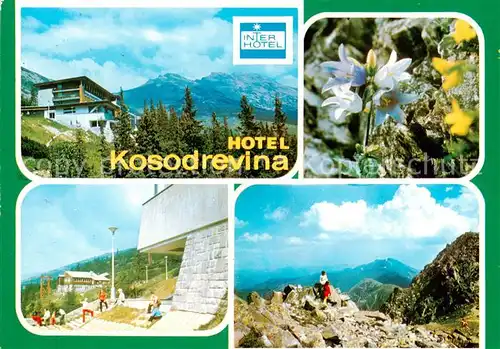 AK / Ansichtskarte 73838167 Nizke_Tatry_Slovakia Hotel Kosodrevina Zvoncek zihlavolisty Medzistanica sedackoveho vytahu na Kosodrevine Pohlad z Chopka 