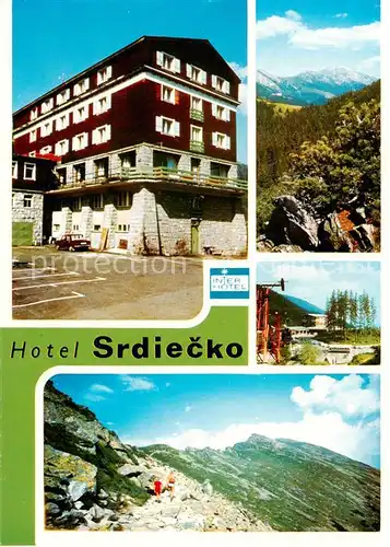 AK / Ansichtskarte  Nizke_Tatry_Slovakia Hotel Srdiecko Pohlad na Konsko a Dumbier 