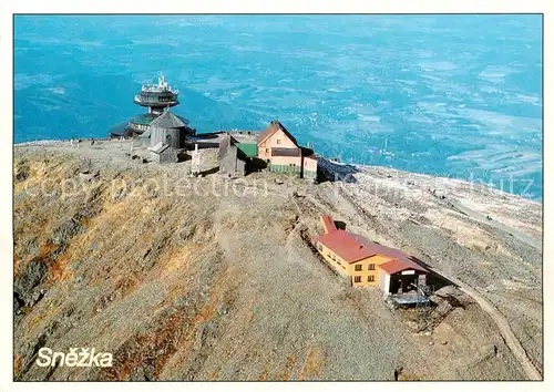 AK / Ansichtskarte  Snezka_Schneekoppe_CZ Fliegeraufnahme 