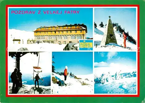 AK / Ansichtskarte  Velka_Fatra_SK Horsky hotel pod Kralovou studnou Kralova studna Krizna Pohlad z Kralovej studne na hreben Malej Fatry 