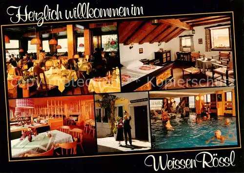 AK / Ansichtskarte  St_Wolfgang_Wolfgangsee Romantikhotel und Restaurant Im Weissen Roessl Gastraeume Hallenbad St_Wolfgang_Wolfgangsee