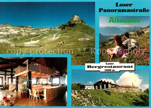AK / Ansichtskarte 73838197 Altaussee_Steiermark_AT Panorama Loser Bergrestaurant Rezeption 