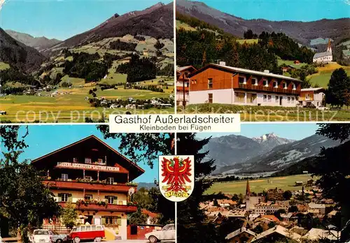 AK / Ansichtskarte 73838199 Kleinboden_Fuegen Gasthof Ausserladscheiter Panorama Kleinboden_Fuegen