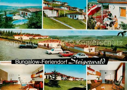 AK / Ansichtskarte  Aschbach_Oberfranken Bungalow Feriendorf Steigerwald Teilansichten Aschbach Oberfranken