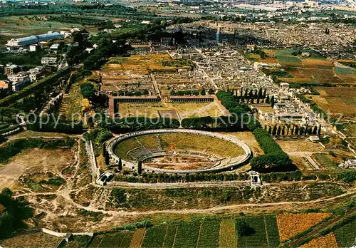 AK / Ansichtskarte  Pompei_IT Scavi Anfiteatro e scavi dall'aereo 