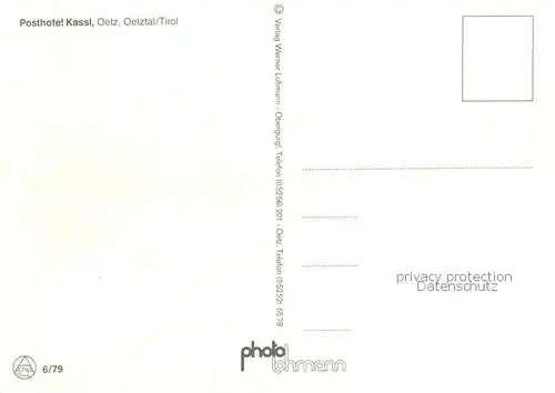 AK / Ansichtskarte  Oetz Posthotel Kassl Oetz