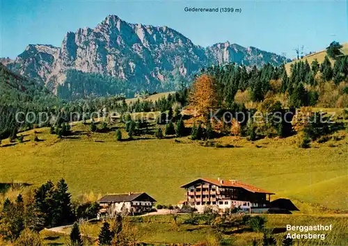 AK / Ansichtskarte  Rottau_Chiemgau Berggasthof Adersberg Hotel Rottau Chiemgau