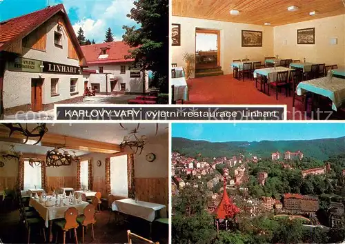 AK / Ansichtskarte  Karlovy_Vary_Karlsbad Vyletni restaurace Linhart Gastraeume Panorama 