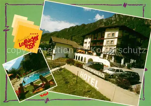 AK / Ansichtskarte 73838216 Pfunds_Tirol_AT Ferienhotel Lafairser Hof Schwimmbad 