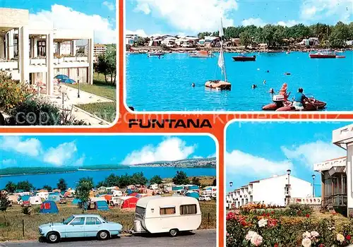 AK / Ansichtskarte 73838217 Funtana_Funtane_Croatia Campingplatz Restaurant Seepartie 