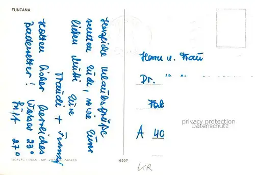 AK / Ansichtskarte  Funtana_Funtane_Croatia Campingplatz Details 