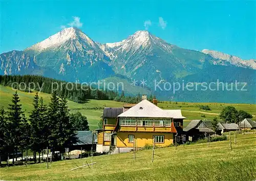 AK / Ansichtskarte  Zdiar_Vysoke_Tatry_SK Turisticky hotel Zdiaranka V pozadi Zdiarska a Havran 