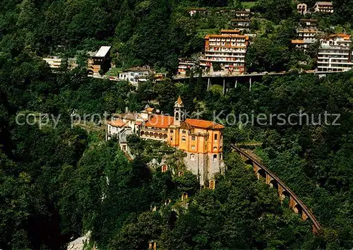 AK / Ansichtskarte  Orselina_TI Madonna del Sasso Fliegeraufnahme Orselina TI