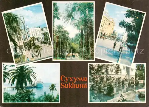 AK / Ansichtskarte  Sukhumi_Abchasia_Georgia Teilansichten 
