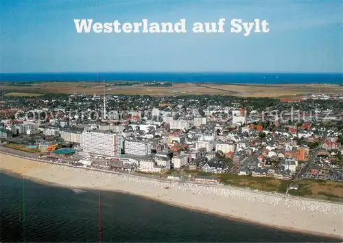 AK / Ansichtskarte 73838340 Westerland_Sylt Fliegeraufnahme Westerland_Sylt