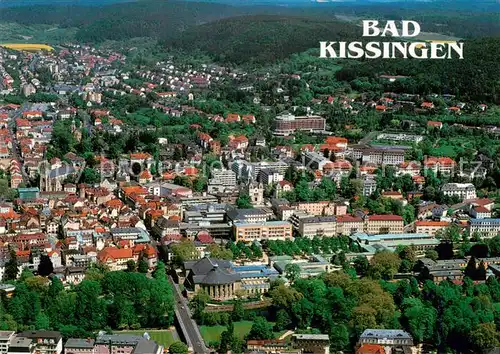 AK / Ansichtskarte  Bad_Kissingen Bayerisches Staatsbad Fliegeraufnahme Bad_Kissingen