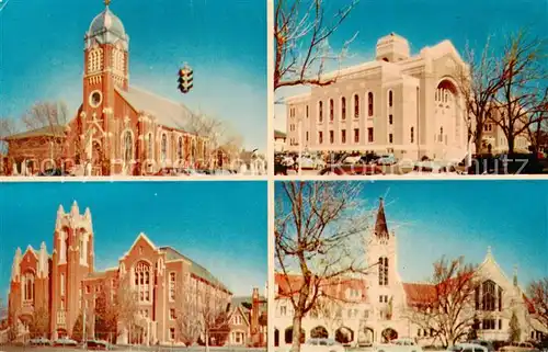 AK / Ansichtskarte  Amarillo Sacred Heart Cathedral First Baptist Church First Methodist Church First Presbyterian Church 