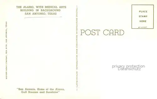 AK / Ansichtskarte  San_Antonio_Texas The Alamo with Medical Arts Building  