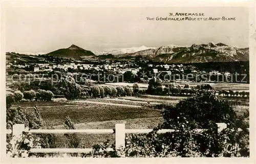 AK / Ansichtskarte  Annemasse_74_Haute-Savoie Vue generale Le Moele et le Mont Blanc 