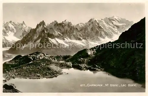 AK / Ansichtskarte  Chamonix_74_Haute-Savoie Mont Blanc Lac Blanc 