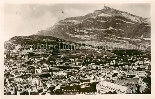 AK / Ansichtskarte  Chambery_73 Vue generale aerienne et le Nivolet 