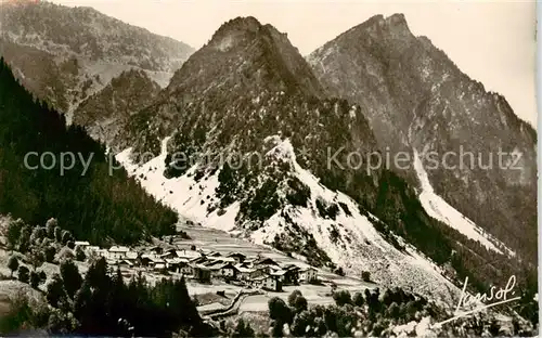 AK / Ansichtskarte  Pralognan-la-Vanoise_73_Savoie Village de la Croix et Pointe de Villeneuve 
