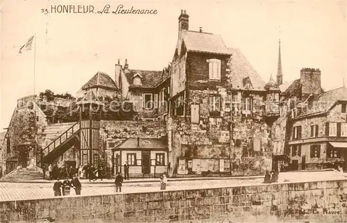 AK / Ansichtskarte  Honfleur La Lieutenance Honfleur