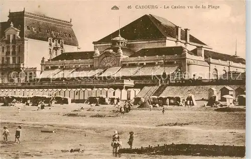 AK / Ansichtskarte  Cabourg_14_Calvados Le Casino vu de la Plage 