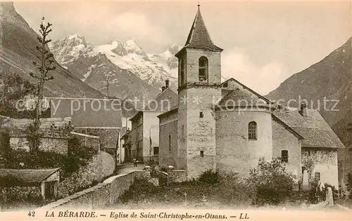 AK / Ansichtskarte  La_Berarde_38_Isere Eglise de Saint Christophe en Oisans 