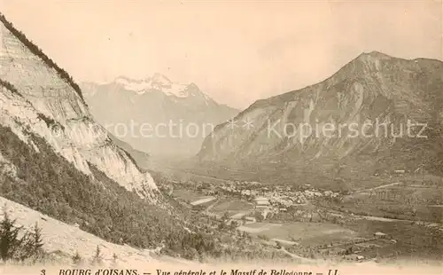 AK / Ansichtskarte  Bourg-d_Oisans_38_Isere Vue generale et le Massif de Belladonne 