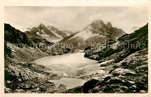 AK / Ansichtskarte  Chamonix_74_Haute-Savoie Lac Blanc Aiguilles du Chardonnet Verte et du Dru 