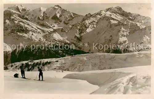 AK / Ansichtskarte  Les_Contamines-Montjoie_74_Haute-Savoie Le Plateau de Montjoie et le Glacier Tre-la-Tete 