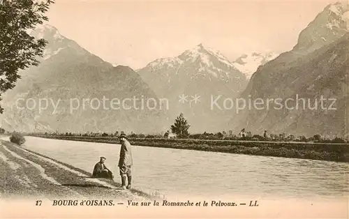AK / Ansichtskarte  Bourg-d_Oisans_38_Isere Vue sur la Romanche et le Pelvoux 