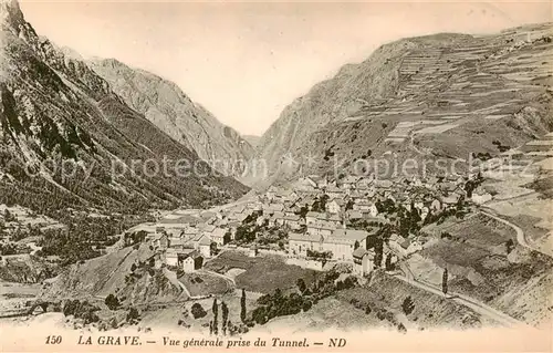 AK / Ansichtskarte  La_Grave-en-Oisans Vue generale prise du Tunnel 