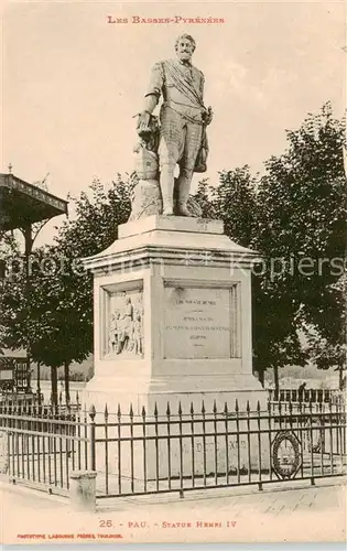 AK / Ansichtskarte  Pau_64 Statue Henri IV 