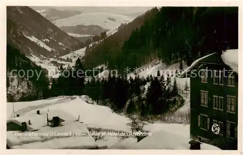 AK / Ansichtskarte  La_Giettaz_73 Vallee et Hotel de l'Arrondine 