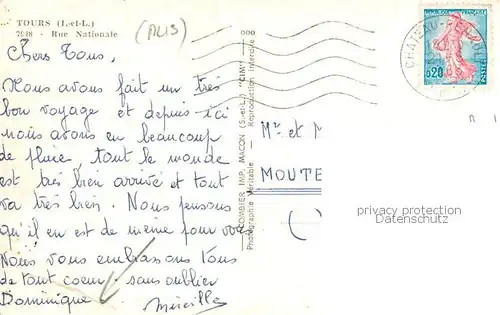 AK / Ansichtskarte  Tours_37 Rue Nationale 