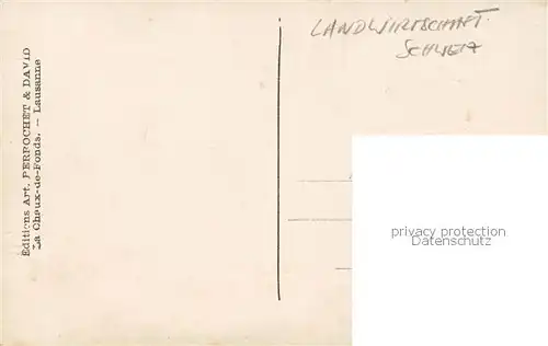 AK / Ansichtskarte Landwirtschaft Schweiz A la Montagne 