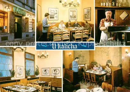 AK / Ansichtskarte Praha_Prahy_Prague Restaurace U Kalicha Gastraeume Praha_Prahy_Prague