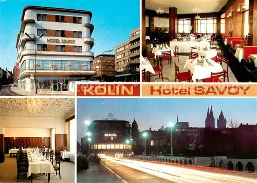 AK / Ansichtskarte Kolin_nad_Labem_Koeln_Elbe_CZ Hotel Savoy Gastraeume 