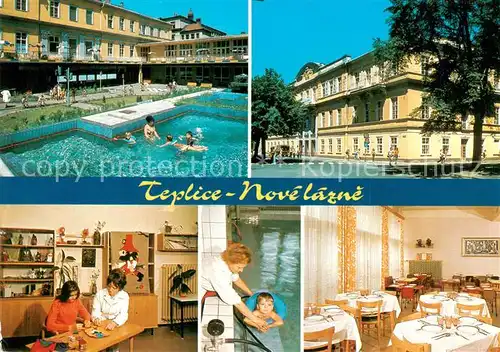 AK / Ansichtskarte Teplice__Teplitz Schoenau_CZ Nove Lazne Teilansichten 