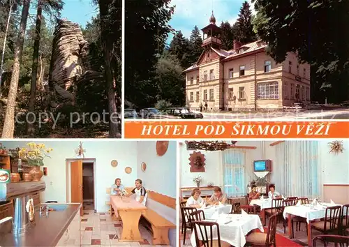 AK / Ansichtskarte Prachovske_Skaly Hotel Pod Sikmou vezi Horni Lochov  Prachovske Skaly