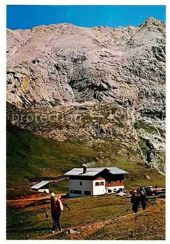 AK / Ansichtskarte Plattkofelhuette_2300m_Fassajoch_IT Panorama 