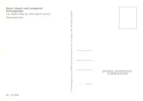 AK / Ansichtskarte Ohlstadt Bayerisches Haupt und Landgestuet Schwaiganger Fliegeraufnahme Ohlstadt