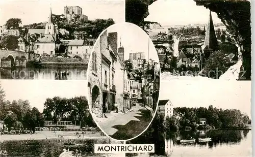AK / Ansichtskarte Montrichard_41_Loir et Cher Schloss Panorama Park Strassenpartie 