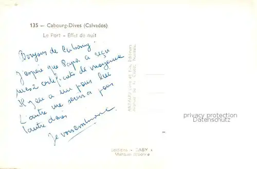 AK / Ansichtskarte Cabourg_14_Calvados Le Port Effet de nuit 