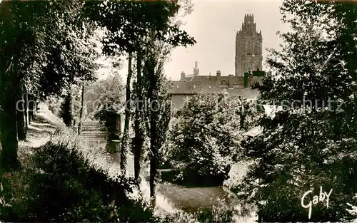 AK / Ansichtskarte Verneuil_ sur Avre_27_Eure Les Fosses et lEglise de la Madeleine 