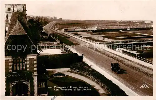 AK / Ansichtskarte Deauville sur Mer Les Terrasses et les Jardins 