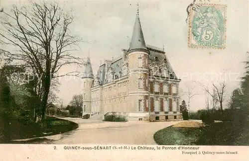 AK / Ansichtskarte Quincy sous Senart Le Chateau le Perron d Honneur Quincy sous Senart