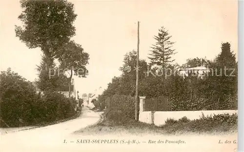 AK / Ansichtskarte Saint Soupplets_77_Seine et Marne Rue des Panoufles 